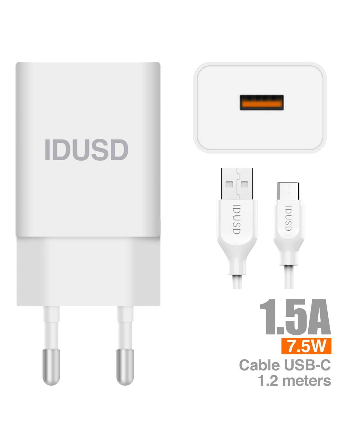 IDUSD CARGADOR 1.5A TIPO C