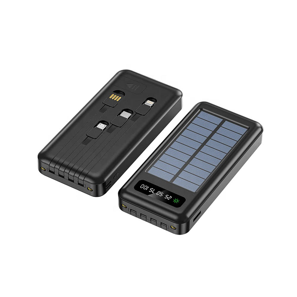 Batería Portátil Powerbank Solar de 20000 MAH fabricado de