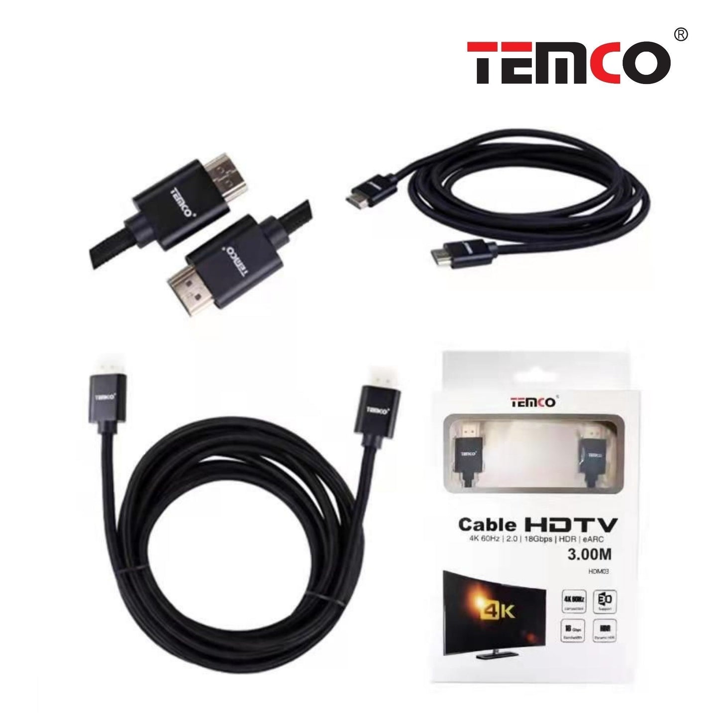 TEMCO HDMI 4K 3M