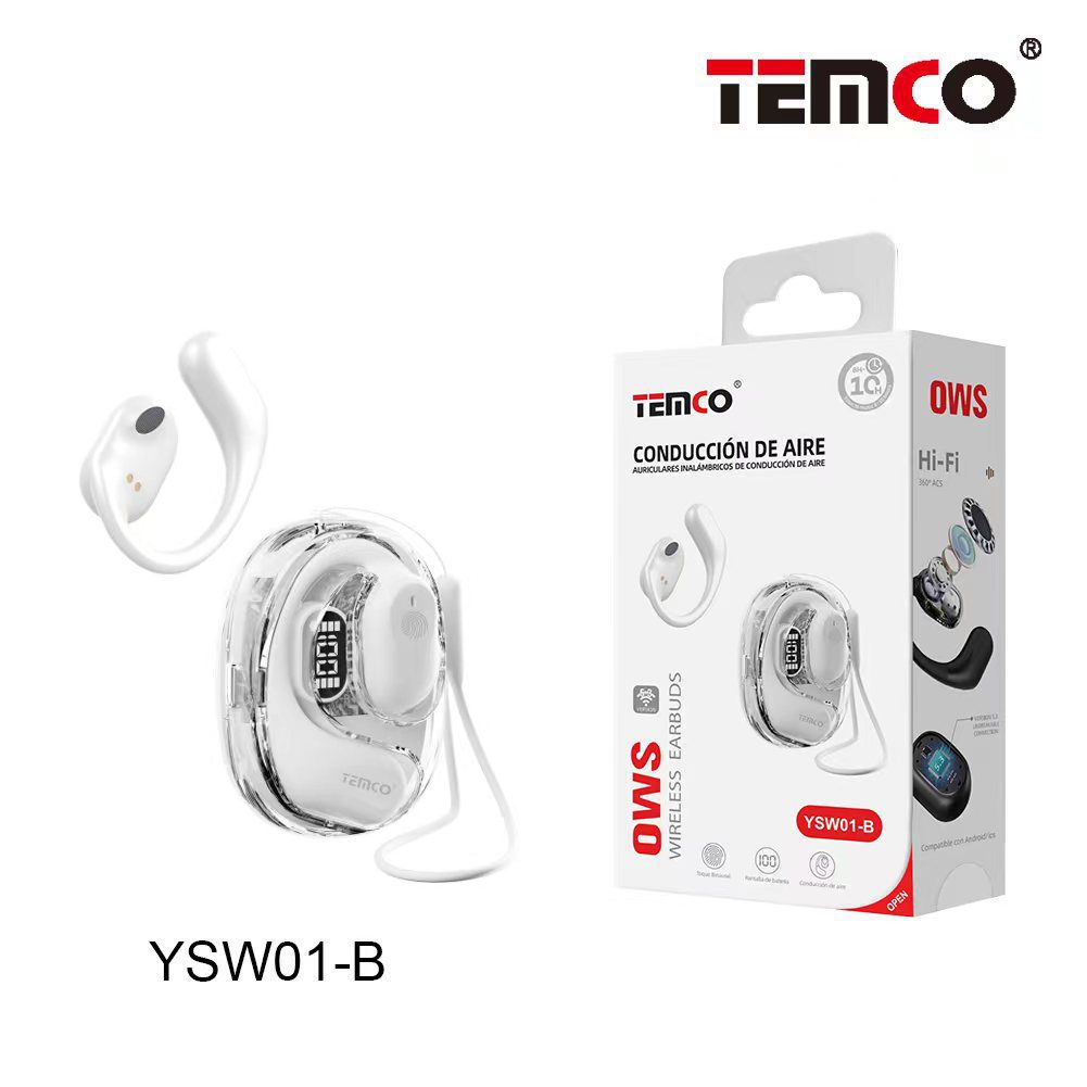 TEMCO YSW01-B AURICULARES CONDUCCIÓN DE AIRE