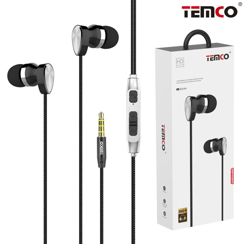 TEMCO ES02 AURICULARES CON MICROFONO