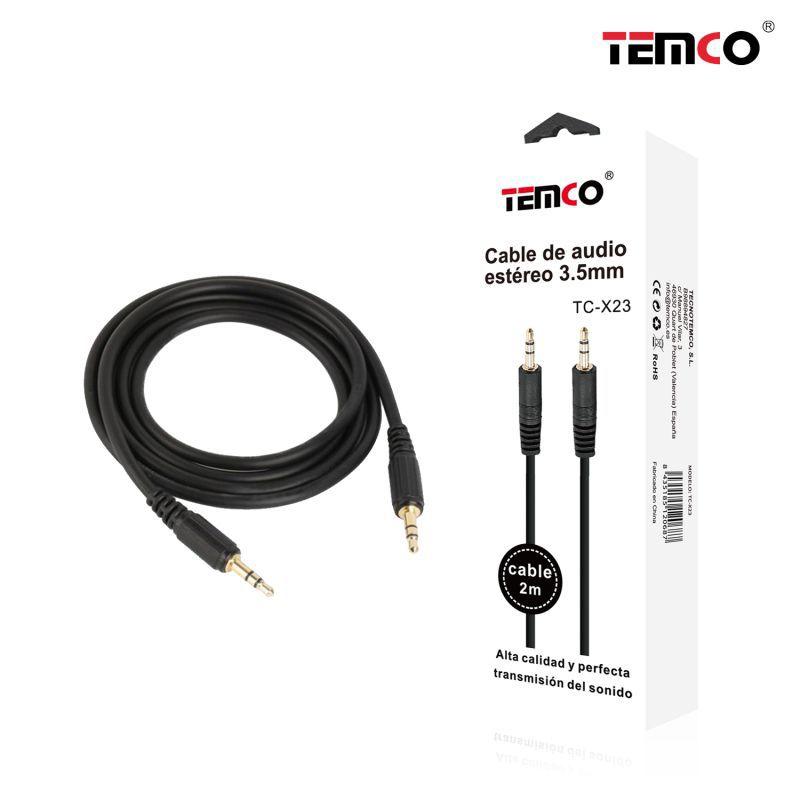 AUDIO CABLE 3.5MM MALE-MALE 2M